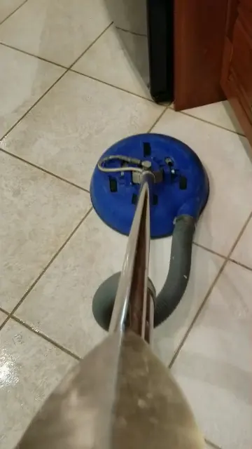 Tile tool on a ceramic floor